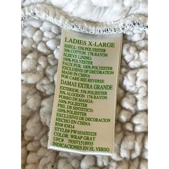 Women's‎ Sweater Open Front By Green Tea Heather  XL - Picture 7 of 7